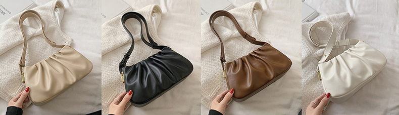 Niche design Women's retro shoulder messenger bag c