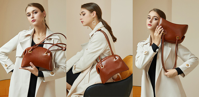 Women's retro leather shoulder handbag a